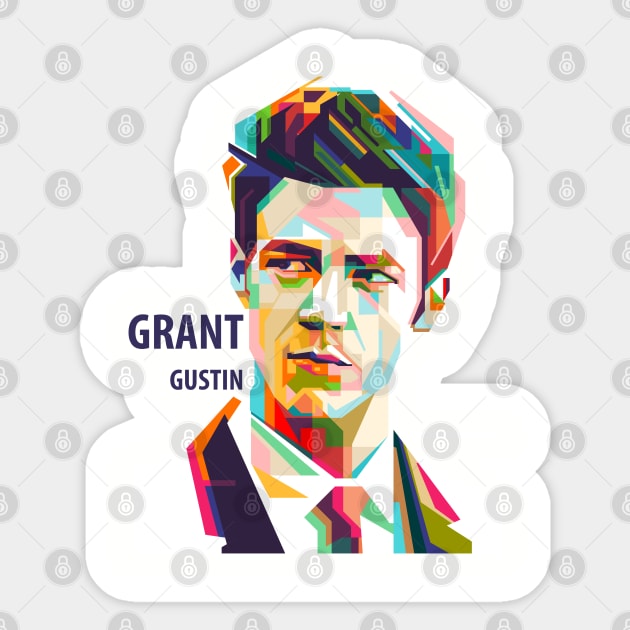 Grant Gustin Sticker by Kiflipelu25